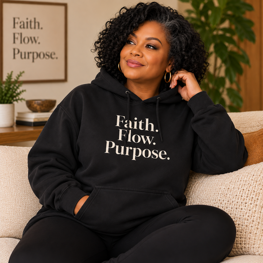 Faith. Flow. Purpose. Hoodie | Sacred Flow Design